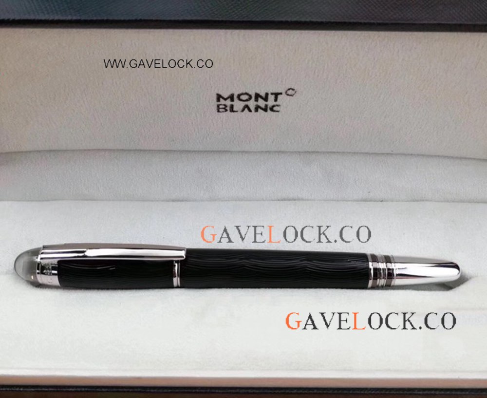 Montblanc Starwalker Fake Pen Black Wave Rollerball Pen